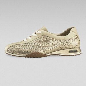 Cole Haan Air Bria Geni Woven Oxford - Gold/Sandshell